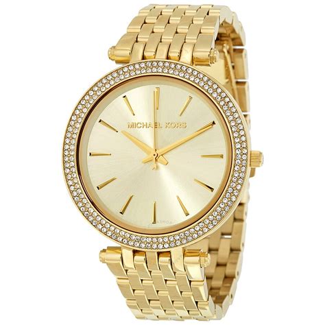 gold michael kors watch womens|Michael Kors small gold watch.